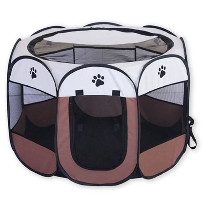 Portable Cat Tent and Small Dog Tent for Indoor Outdoor Use – 8 Mesh Panels for 360-Degree Visibility and Easy Access 7