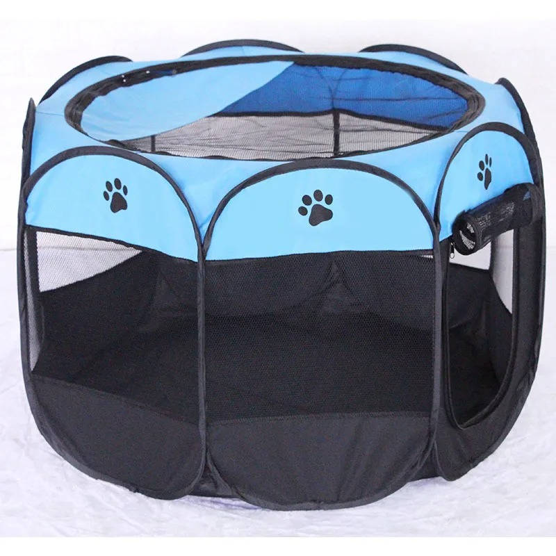 Portable Cat Tent and Small Dog Tent for Indoor Outdoor Use – 8 Mesh Panels for 360-Degree Visibility and Easy Access 8