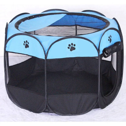 Portable Cat Tent and Small Dog Tent for Indoor Outdoor Use – 8 Mesh Panels for 360-Degree Visibility and Easy Access 8