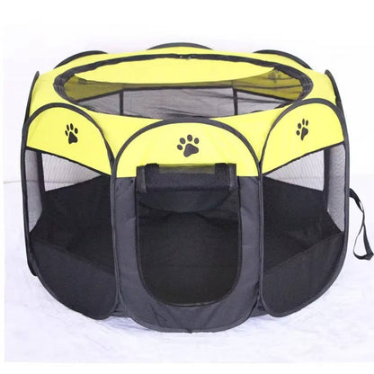 Portable Cat Tent and Small Dog Tent for Indoor Outdoor Use – 8 Mesh Panels for 360-Degree Visibility and Easy Access 9