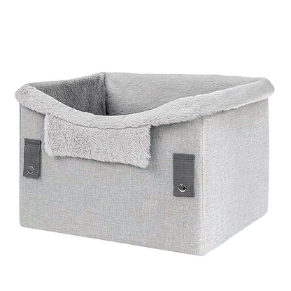 Portable Dog Car Seat for Small Dogs - Foldable Design with Safety Buckles, Ideal Dog Booster Seat for Pets Up to 25Lbs 0