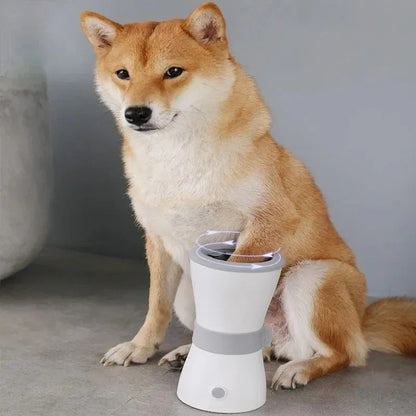 Portable Dog Paw Cleaner with Soft Silicone Brush – Effortless Mud and Dirt Removal 0