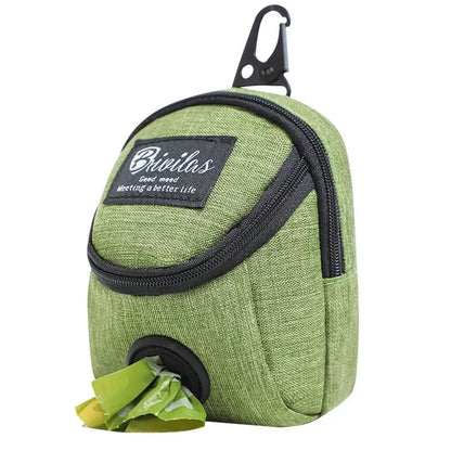 Portable Dog Training Pouch with Poop Bag Holder – Durable Oxford Fabric Treat Bag for Outdoor Use 0