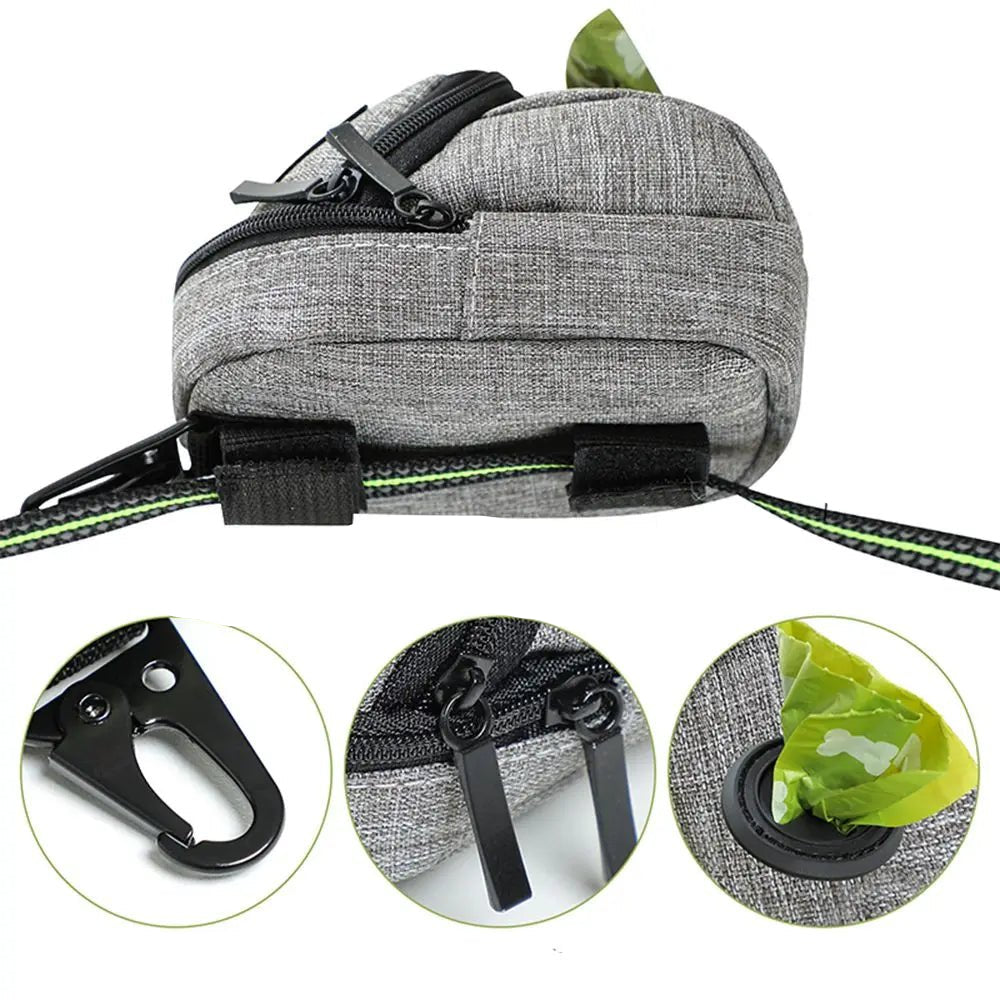 Portable Dog Training Pouch with Poop Bag Holder – Durable Oxford Fabric Treat Bag for Outdoor Use 2