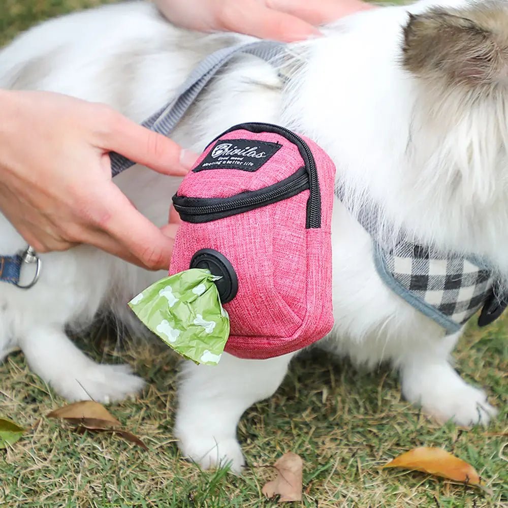 Portable Dog Training Pouch with Poop Bag Holder – Durable Oxford Fabric Treat Bag for Outdoor Use 3