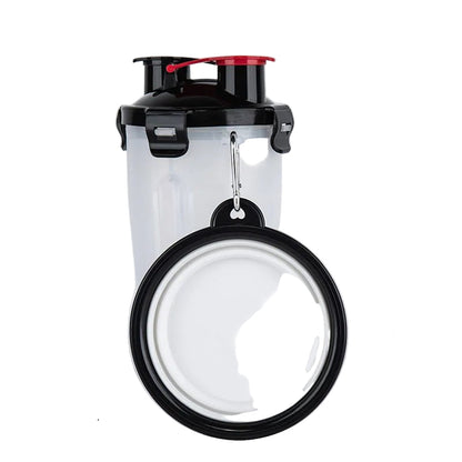 Portable Dog Water Bottle and Food Bowl 2-in-1 with Collapsible Bowls for Travel and Outdoor Adventures 11