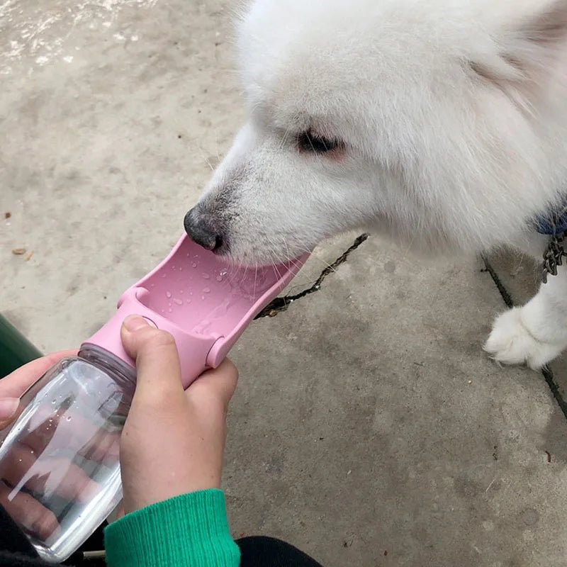 Portable Dog Water Bottle with Built-in Bowl – Lightweight, Leak-Proof Hydration Solution for Travel, 350ML/600ML 4