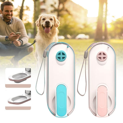 Portable Dog Water Bottle with Foldable Design - Lightweight Pet Travel Hydration Solution with Integrated Drinking Bowl 1