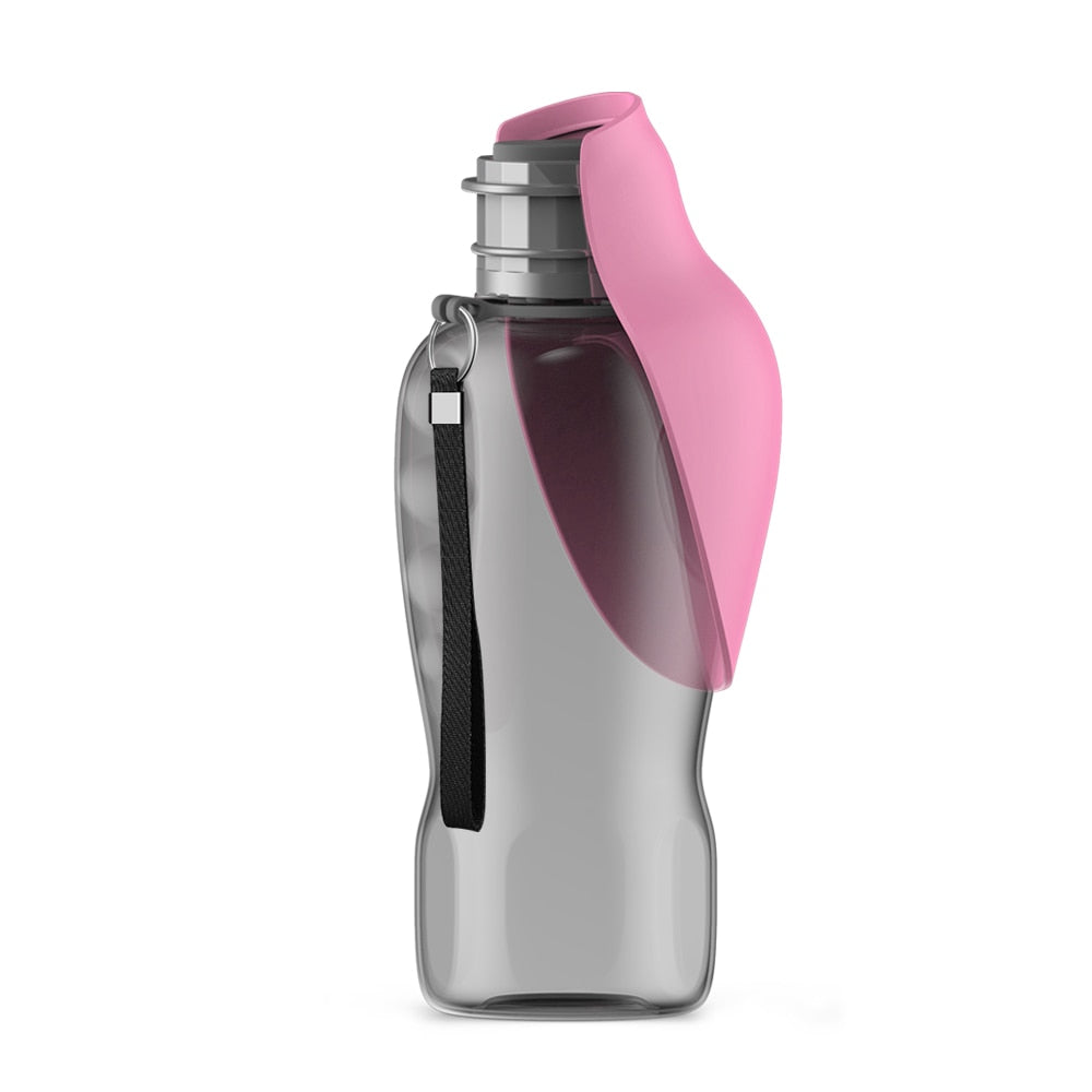 Portable Dog Water Bottle with Integrated Drinking Bowl – Leak-Proof Travel Water Dispenser for Dogs, 500ml Capacity 1