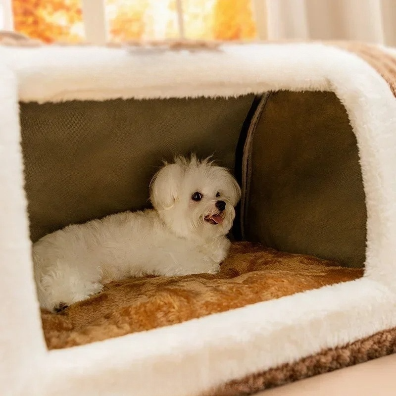 Portable Pet House for Dogs and Cats – Lightweight Foldable Design with Soft Removable Mat for Cozy Comfort 1