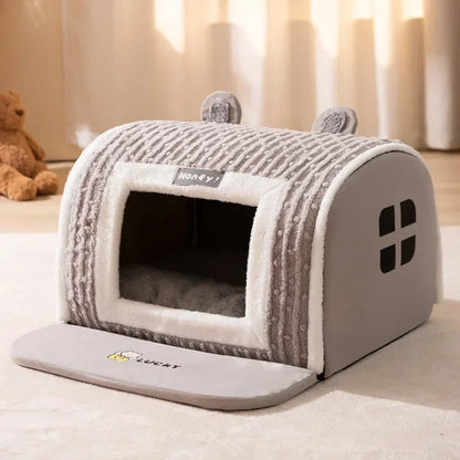 Portable Pet House for Dogs and Cats – Lightweight Foldable Design with Soft Removable Mat for Cozy Comfort 3