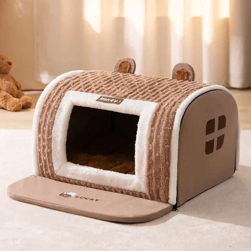 Portable Pet House for Dogs and Cats – Lightweight Foldable Design with Soft Removable Mat for Cozy Comfort 5