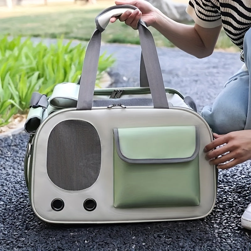 Portable Space Capsule Pet Carrier Bag for Cats and Small Dogs – Airline Approved, Foldable with Ventilation 3