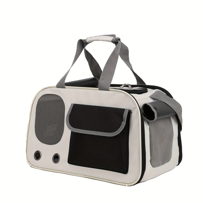 Portable Space Capsule Pet Carrier Bag for Cats and Small Dogs – Airline Approved, Foldable with Ventilation 7