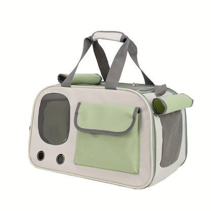 Portable Space Capsule Pet Carrier Bag for Cats and Small Dogs – Airline Approved, Foldable with Ventilation 9