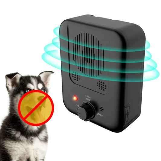 Portable Ultrasonic Dog Bark Deterrent Device – Adjustable Sound Levels, Waterproof Anti Barking Device for Outdoor Use 0
