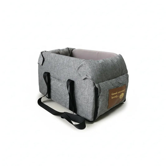 Portable Waterproof Dog and Cat Travel Bed – Oxford Fabric, Removable Cushion, Two Sizes for Comfort in Car or On-the-Go 0