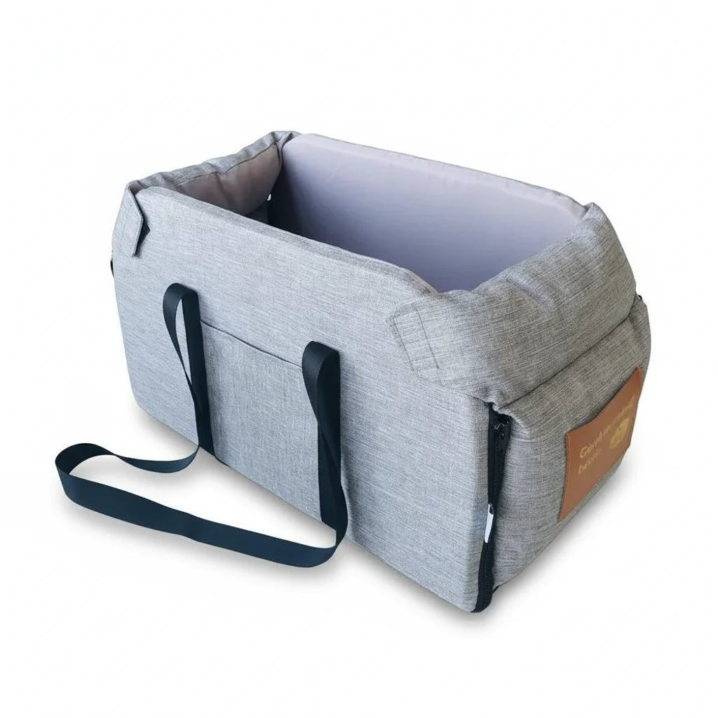 Portable Waterproof Dog and Cat Travel Bed – Oxford Fabric, Removable Cushion, Two Sizes for Comfort in Car or On-the-Go 1