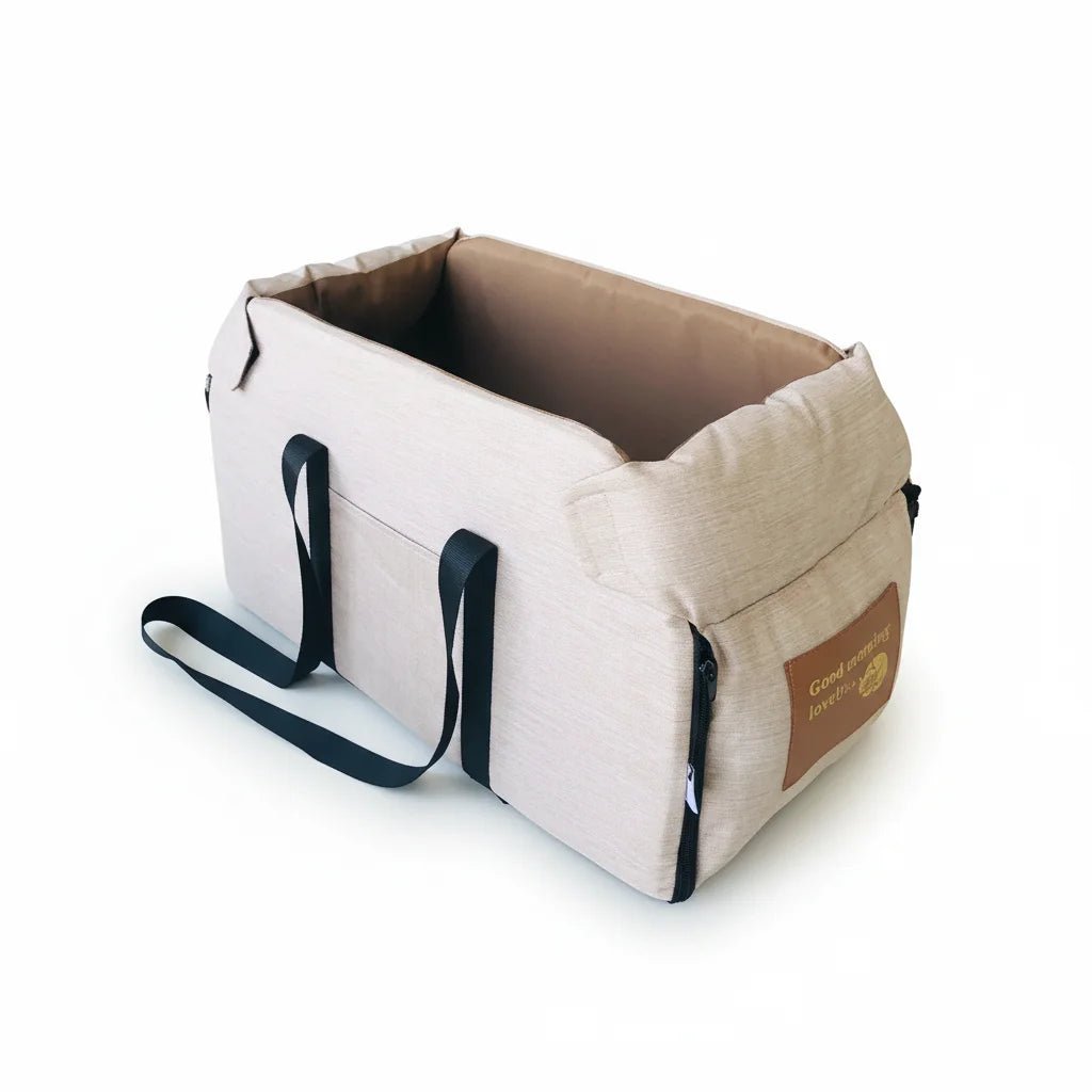 Portable Waterproof Dog and Cat Travel Bed – Oxford Fabric, Removable Cushion, Two Sizes for Comfort in Car or On-the-Go 10