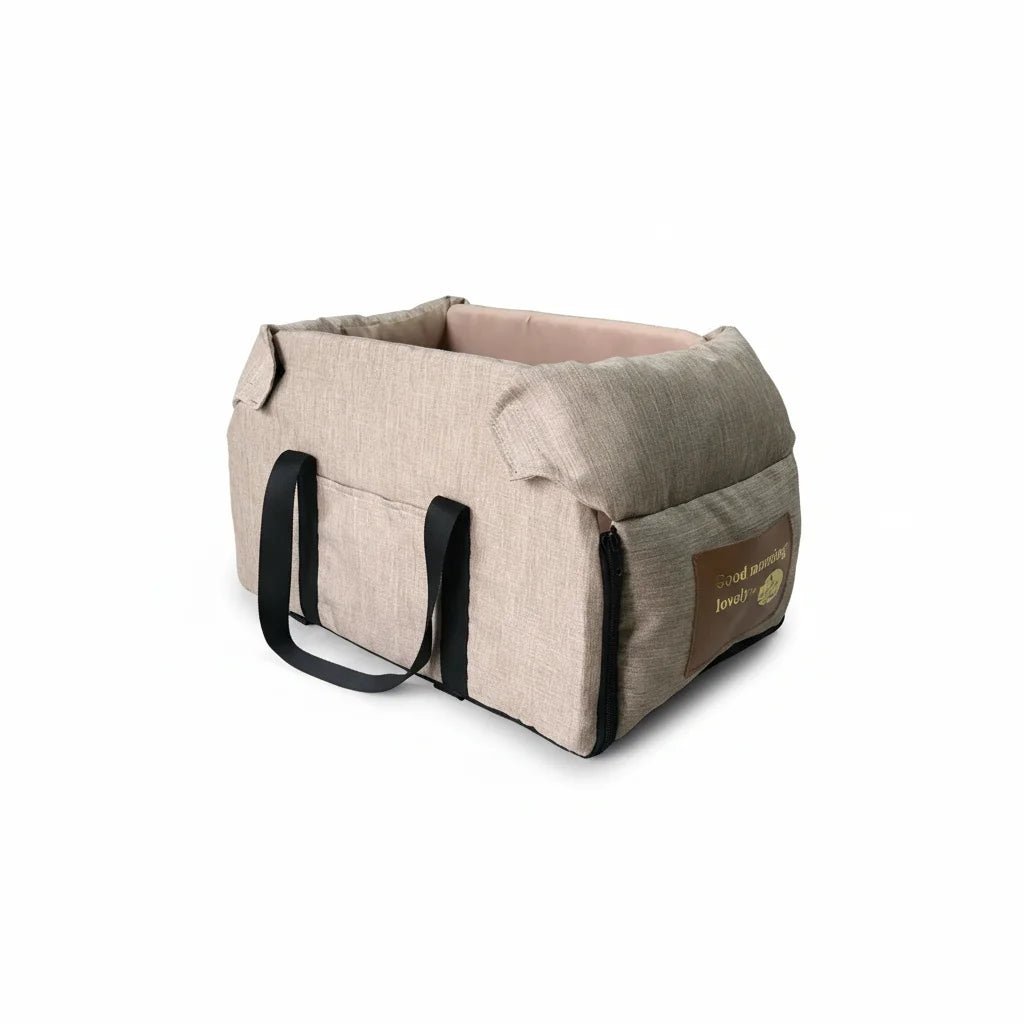 Portable Waterproof Dog and Cat Travel Bed – Oxford Fabric, Removable Cushion, Two Sizes for Comfort in Car or On-the-Go 9