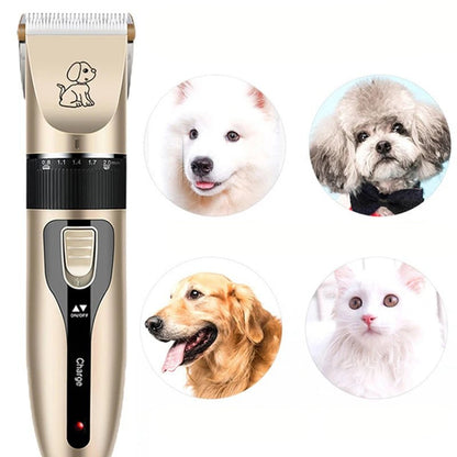 Professional Electric Pet Trimmer Kit with Ceramic Blade and Five Speed Settings 2