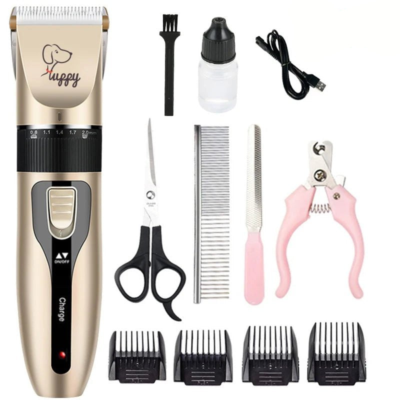 Professional Electric Pet Trimmer Kit with Ceramic Blade and Five Speed Settings 6