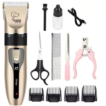 Professional Electric Pet Trimmer Kit with Ceramic Blade and Five Speed Settings 6