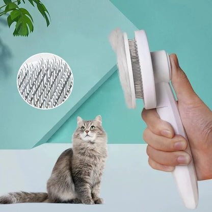 Professional Pet Grooming Brush for Cats and Dogs with Click Hair Removal System 1