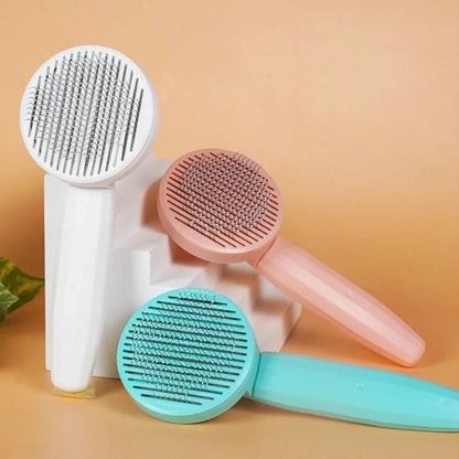 Professional Pet Grooming Brush for Cats and Dogs with Click Hair Removal System 2