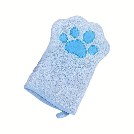 Quick-Drying Dog Washing Gloves for Grooming – Soft Coral Fleece Mitt for Easy Hair Removal and Bath Drying 0