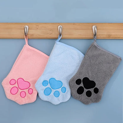 Quick-Drying Dog Washing Gloves for Grooming – Soft Coral Fleece Mitt for Easy Hair Removal and Bath Drying 5