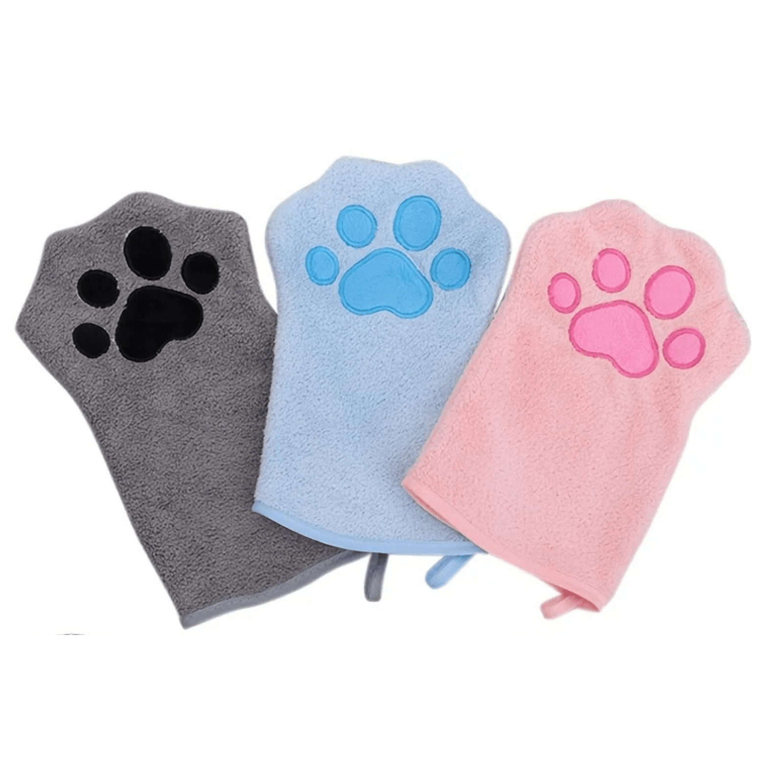 Quick-Drying Pet Grooming Glove – Soft Coral Fleece Dog and Cat Washing Gloves for Easy Hair Removal and Bathing 1