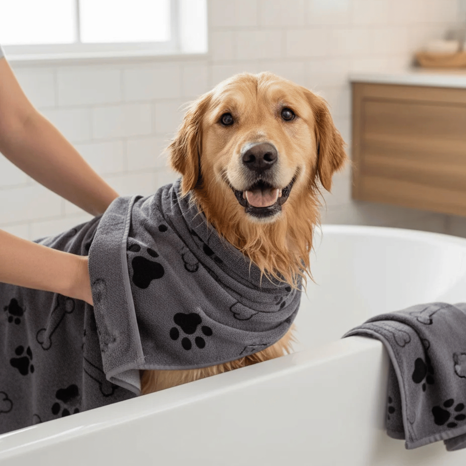 Quick Dry Dog Microfiber Towel Set – Super Absorbent 60x100 cm Dog Drying Towels for Bathing and Grooming 1