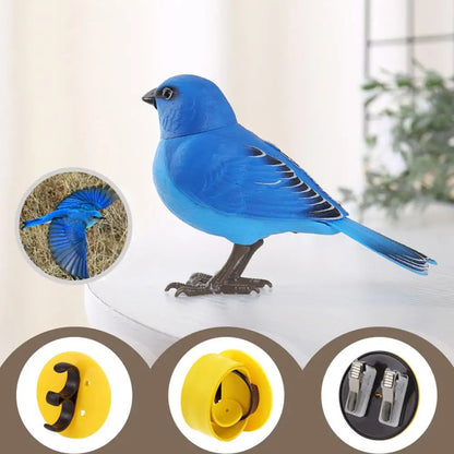 Realistic Electric Bird Toy – Interactive Sound and Motion for Pets and Home Decor, Voice-Controlled, 13.5x9cm 2