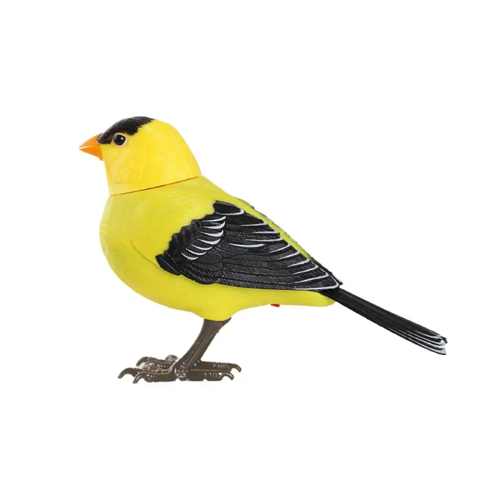 Realistic Electric Bird Toy – Interactive Sound and Motion for Pets and Home Decor, Voice-Controlled, 13.5x9cm 9