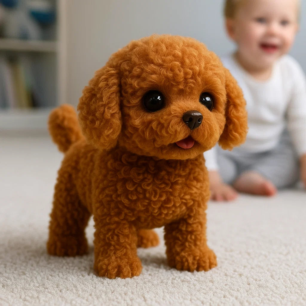 Realistic Interactive Plush Puppy Toy – Eco-Friendly Soft PU Material for Engaging Play 2