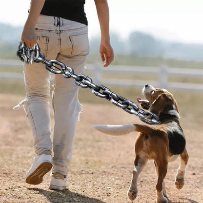 Realistic Iron Chain Style Dog Leash – Lightweight and Durable Plastic, 1.5m or 3m Length 2