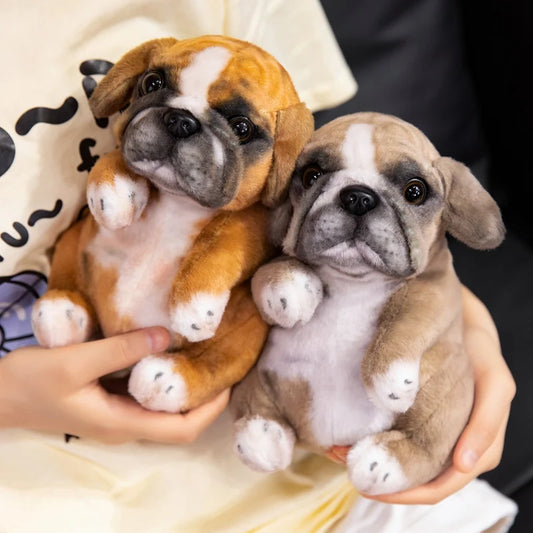 Realistic Plush Poodle Pug Puppy Stuffed Animal – Soft Fluffy Toy for Room Decor and Gifts, 12 Inches 0