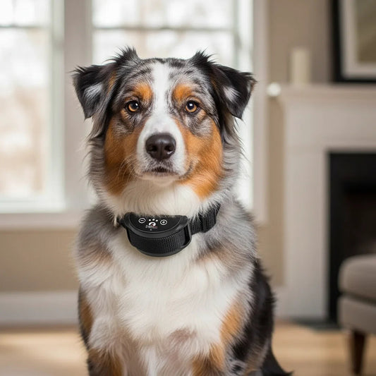 Rechargeable Anti-Bark Collar with Adjustable Vibration Levels – Waterproof Dog Training Device 2