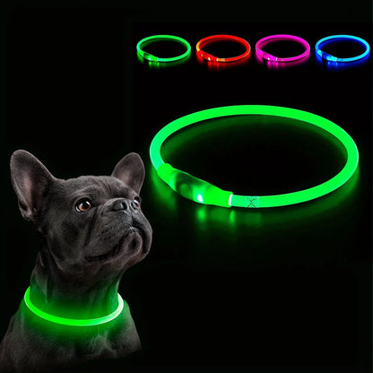 Rechargeable LED Dog Collar with Multiple Light Modes – USB Rechargeable, Weatherproof, Comfortable Fit for Night Safety 5