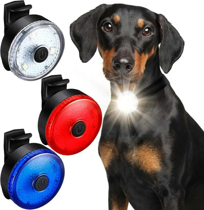 Rechargeable LED Pet Collar Pendant, Lightweight Water-Resistant Dog Collar with 3 Light Modes for Night Safety 1