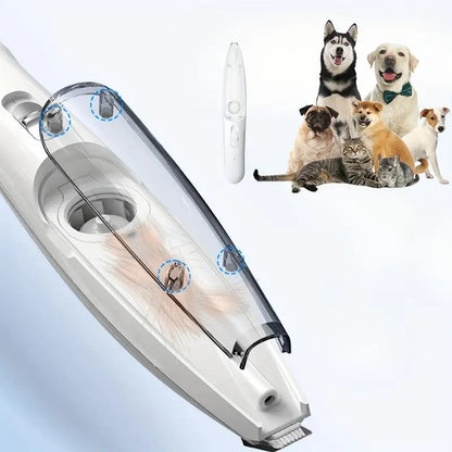 Rechargeable Low Noise Hair Trimmer with LED Light – Pet Grooming Clipper for Dogs and Cats 6