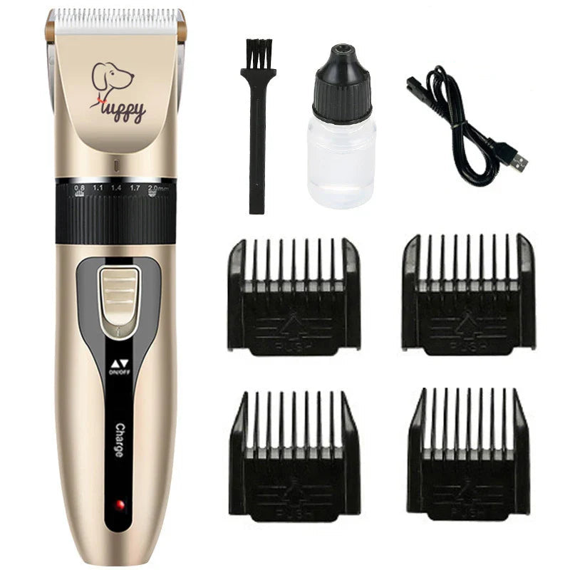 Rechargeable Pet Trimmer with Ceramic Blade and 5 Speed Settings – Ultra Quiet Grooming for Cats and Dogs 0