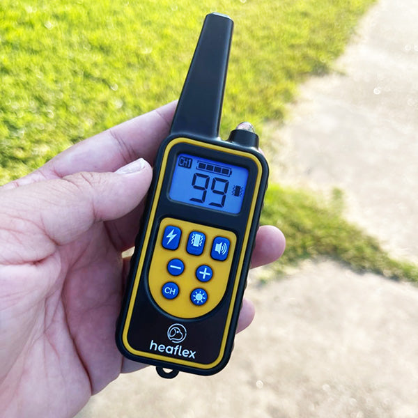 Rechargeable Waterproof Dog Training Collar with Remote Control – 800M Range, Shock, Vibration, and Sound Modes 7