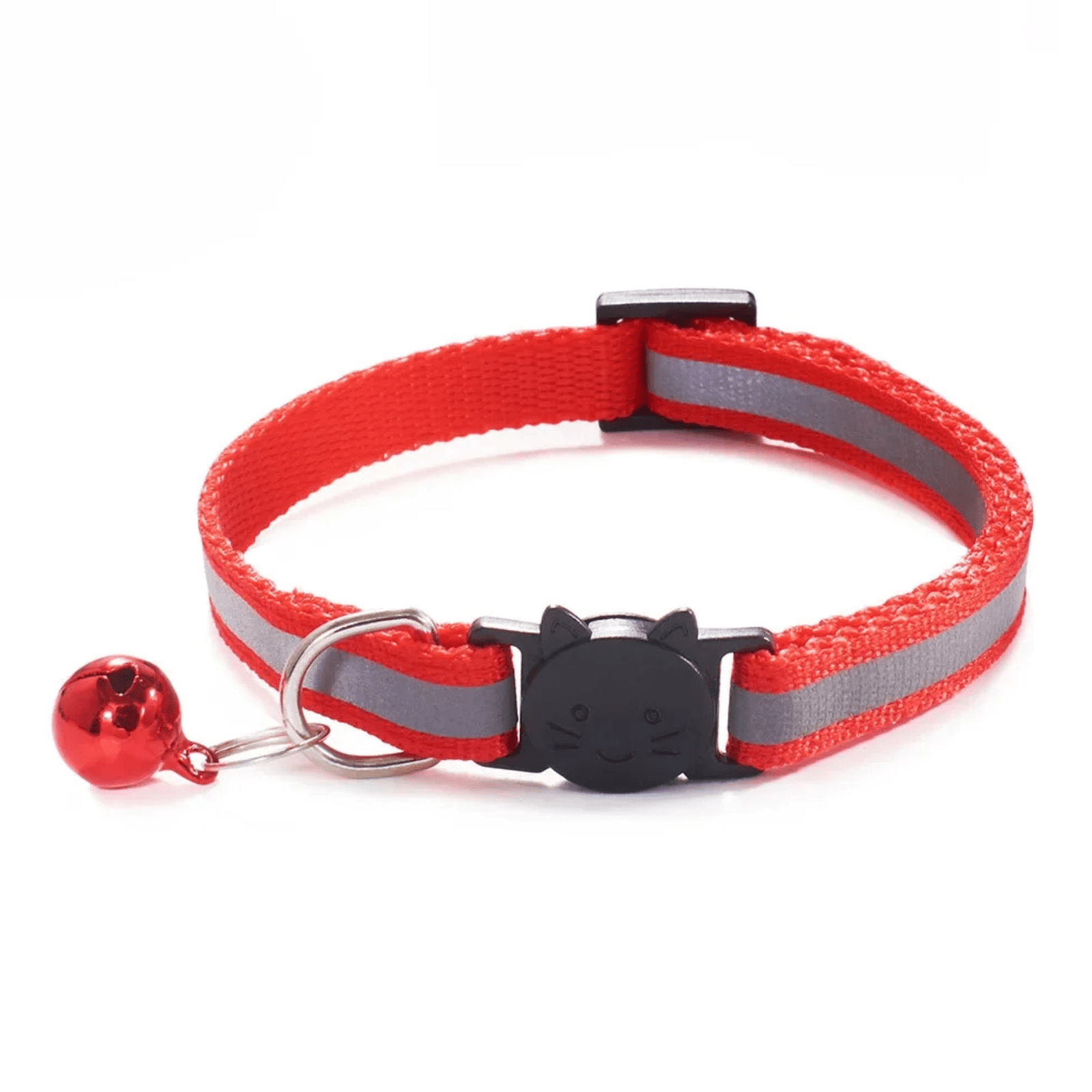 Reflective Breakaway Cat Collar with Adjustable Fit and Bell – Safe, Durable Fabric for Enhanced Visibility 0