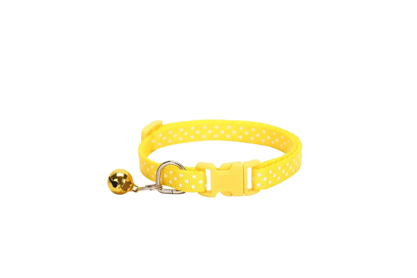 Reflective Cat Collar with Adjustable Fit, Safety Bell and Polka Dot Design – Multi-Colored for Cats and Small Dogs 6