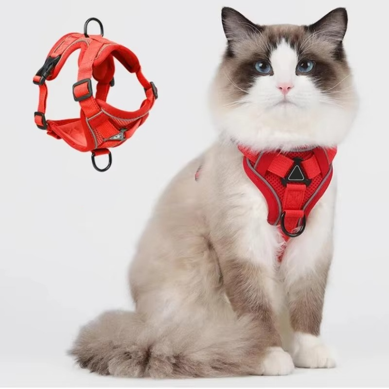 Reflective Cat Harness and Leash Set – Adjustable Vest Style with Breathable Mesh for Comfort and Safety 11