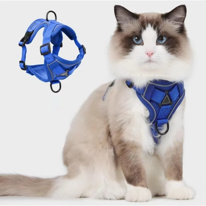Reflective Cat Harness and Leash Set – Adjustable Vest Style with Breathable Mesh for Comfort and Safety 7