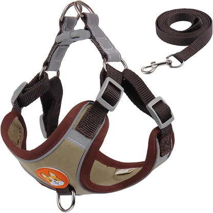 Reflective Dog Harness – Comfortable Nylon with Adjustable Straps for Safe Walking and Outdoor Activities 9