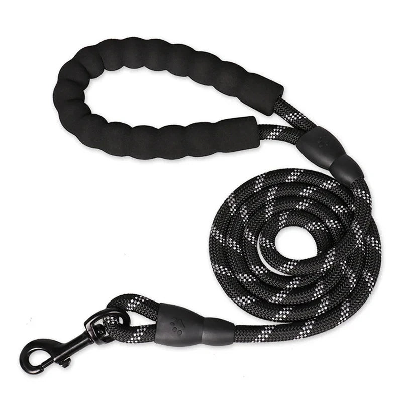 Reflective Dog Leash with Padded Handle for Comfort and Control – Durable Braided Nylon 0
